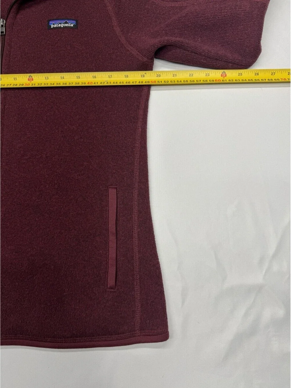 Patagonia Better Sweater Jacket Womens Med Maroon Fleece Full Zip Pocket Outdoor